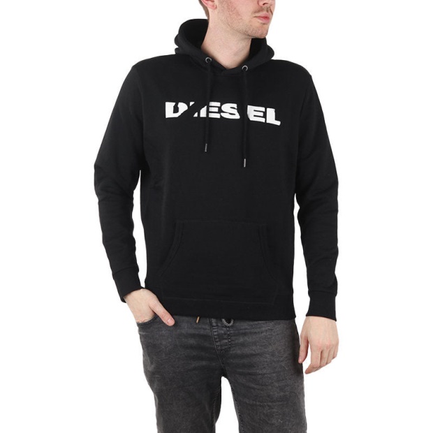 S Agnes Bro Men's Sweat Hoodie Casual Hooded Top Sweatshirt Pullover Hoody Diesel UK Black/Dark Grey/Navy/Black/Grey