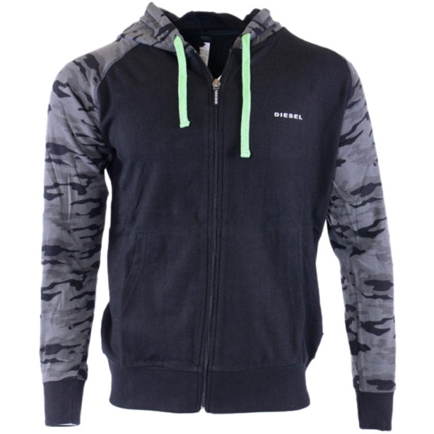 Diesel UK Brianz Men's Hoodie Lounge Wear Full Zip Casual Sweatshirts Hood Sports