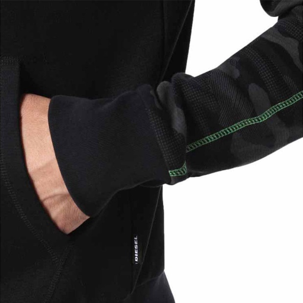 Diesel UK Brianz Men's Hoodie Lounge Wear Full Zip Casual Sweatshirts Hood Sports