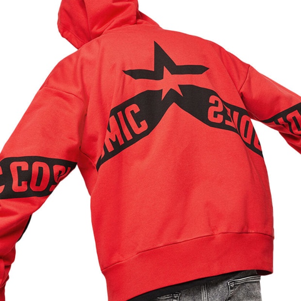 S Alby Zip Felpa Men Hoodies Full Zip Red Top Casual Hooded Sweatshirt Xs Diesel UK