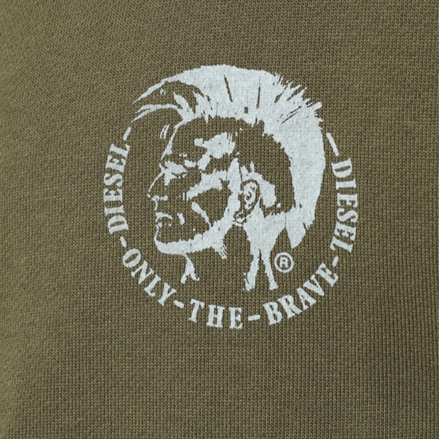 Diesel UK Brandon Men's Hoodie Mohawk Lounge Wear Full Zip Casual Sweatshirts Hood