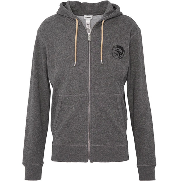 Diesel UK Brandon Men's Hoodie Mohawk Lounge Wear Full Zip Casual Sweatshirts Hood