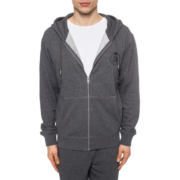 Diesel UK Brandon Men's Hoodie Mohawk Lounge Wear Full Zip Casual Sweatshirts Hood