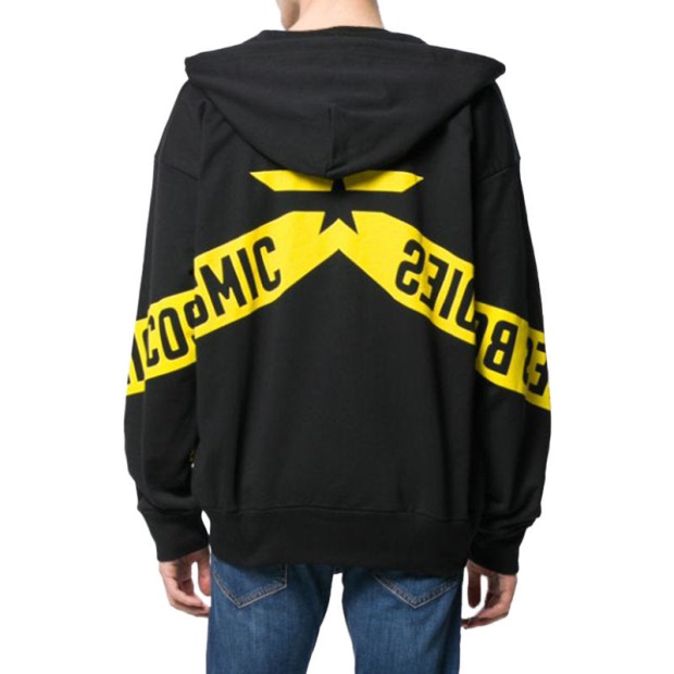 S Alby Zip Felpa Men Hoodies Full Zip Casual Black Hooded Sweatshirt Xs-M Diesel UK