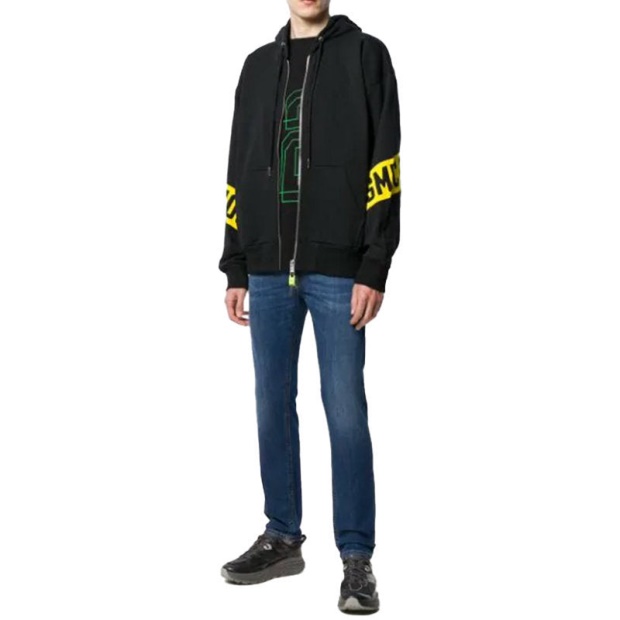 S Alby Zip Felpa Men Hoodies Full Zip Casual Black Hooded Sweatshirt Xs-M Diesel UK