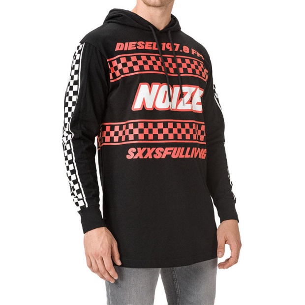 Diesel UK T Prodigy Men's Sweatshirt Hoodie Regular Fit Casual Long Sleeves Pullover