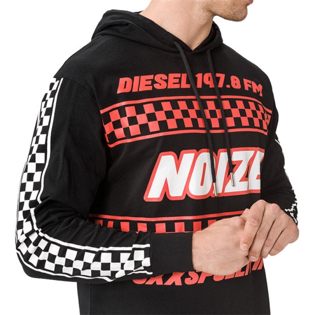 Diesel UK T Prodigy Men's Sweatshirt Hoodie Regular Fit Casual Long Sleeves Pullover