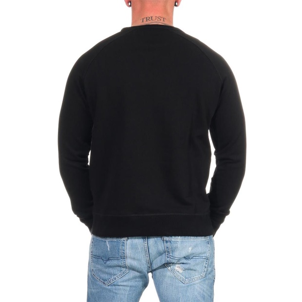 Diesel UK S Orestes Patch Riaeg Men's Sweatshirt Crew Neck Pullover Cotton Jumper