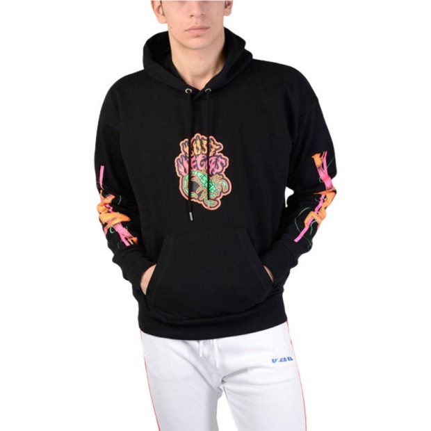Diesel UK S Alby Sc 900 Men's Sweatshirt Pullover Hoodie Fluo Printed Lounge Wear