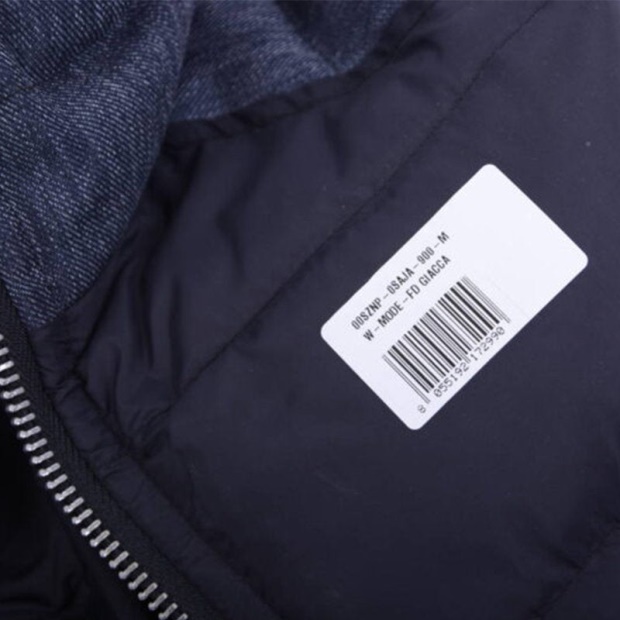 W Mode Men's Puffer Jacket Black Size S Quilted Padded Winter Outwear Coat Diesel UK