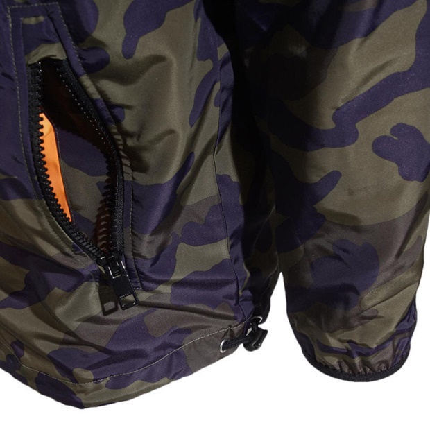 Diesel UK J Acousmatic Men's Jacket Waterproof Lightweight Hooded Camouflage Jacket