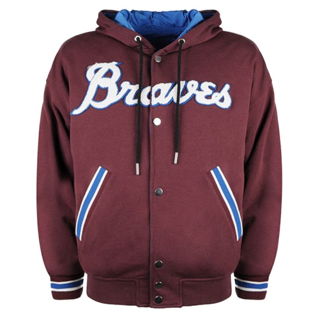 Diesel UK S Bony Men's Hoodie Jacket Reversible Casual Ribbed Cuffs Varsity Jacket