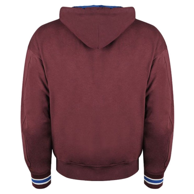 Diesel UK S Bony Men's Hoodie Jacket Reversible Casual Ribbed Cuffs Varsity Jacket