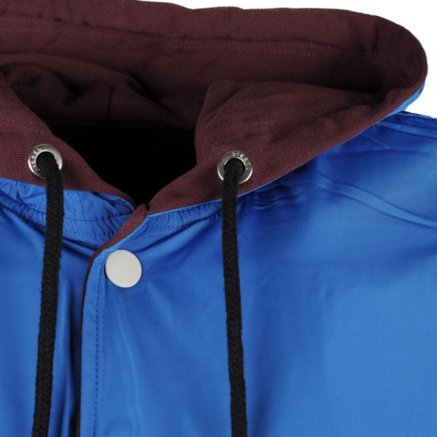 Diesel UK S Bony Men's Hoodie Jacket Reversible Casual Ribbed Cuffs Varsity Jacket