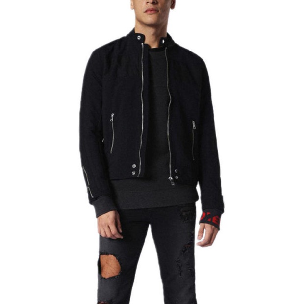 J Street Men's Biker Jackets Slim Fit Summer Outwear Bomber Casual Coat Diesel UK