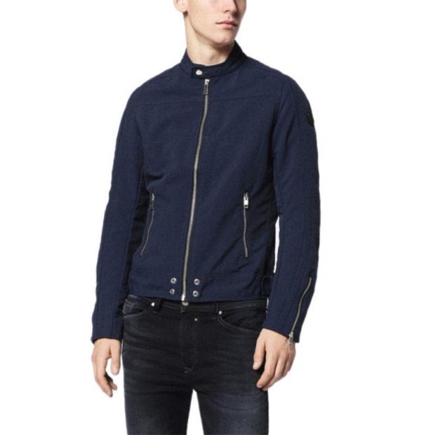 J Street Men's Biker Jackets Slim Fit Summer Outwear Bomber Casual Coat Diesel UK