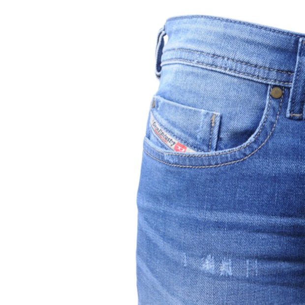 Diesel UK Buster R60F8 Men's Denim Jeans Regular Slim Tapered Distress Casual Pants