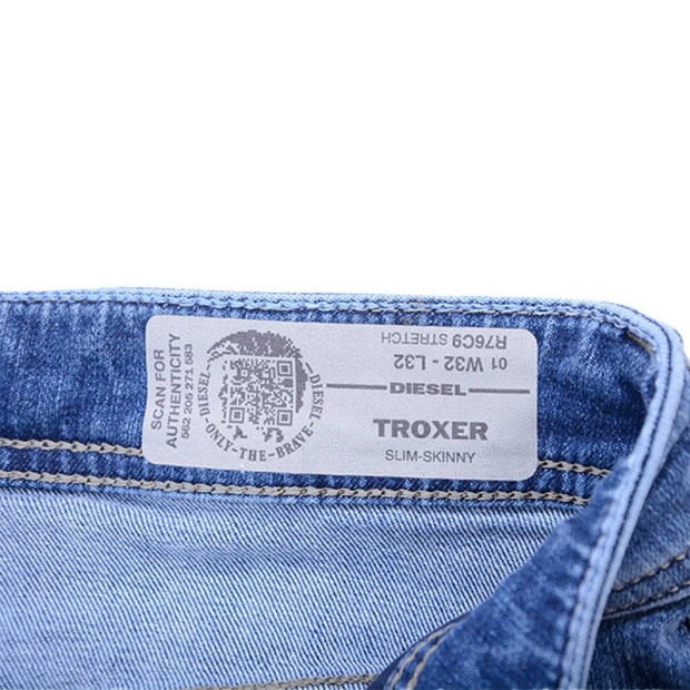 Toxer R76C9 Men's Denim Jeans Distressed Slim Fit Skinny Casual Blue Jeans Diesel UK