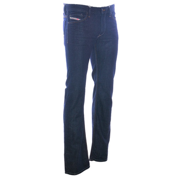 Diesel UK Viker Orus7 Men's Jeans Regular Fit Cotton Dark Blue Casual Denim Trousers