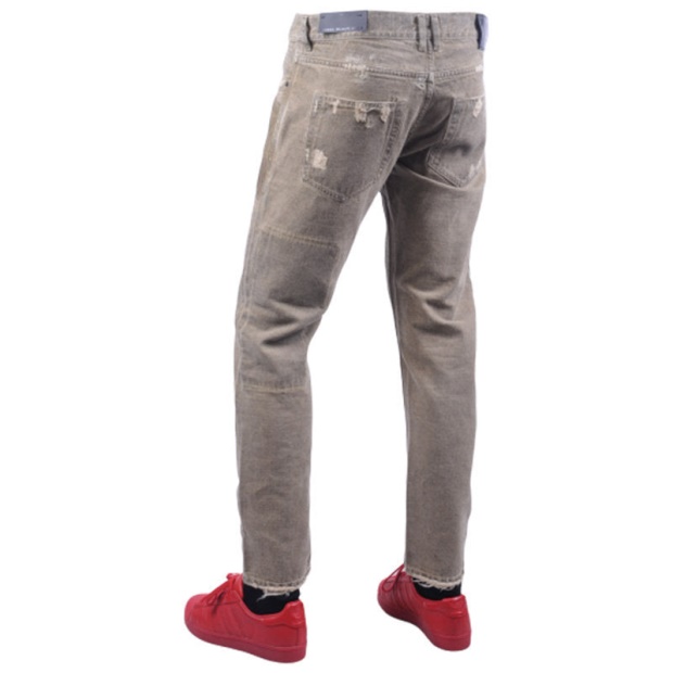 Black Gold Type-2813B Bg8U8 Men's Denim Jeans Ripped Regular Slim Diesel UK