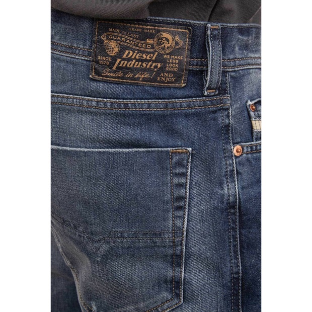 Diesel UK Tepphar R248D Men's Denim Jeans Slim Fit Stretch Carrot Distressed Pants