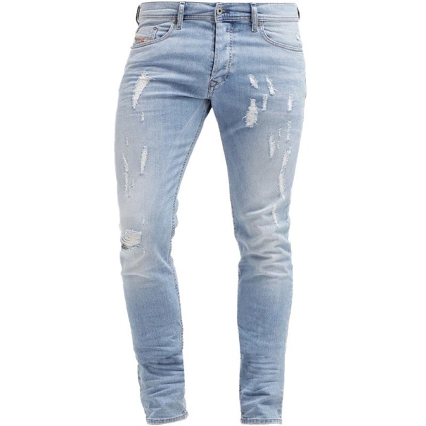 Diesel UK Tepphar 0849E Men's Denim Jeans Stretch Slim Fit Carrot Casual Trouser