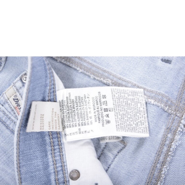 Diesel UK Tepphar 0849E Men's Denim Jeans Stretch Slim Fit Carrot Casual Trouser