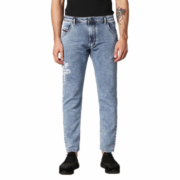 Diesel UK Krooley T 084Pv Men's Jeans Regular Fit Distressed Sweat Jogg Denim Pants