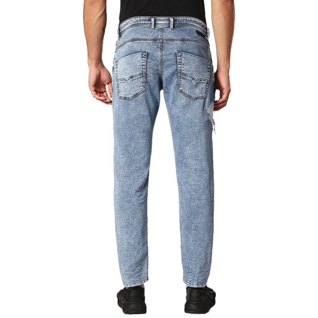 Diesel UK Krooley T 084Pv Men's Jeans Regular Fit Distressed Sweat Jogg Denim Pants