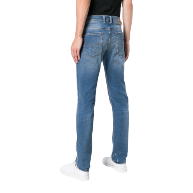 Diesel UK Sleenker 085Ah Men's Denim Jeans Distressed Lyocell Stretch Slim Skinny
