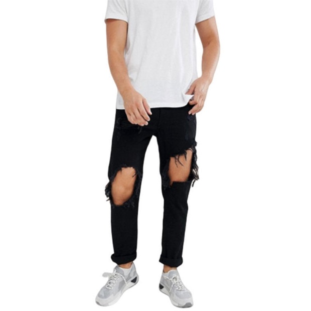 Diesel UK Mharky 084Wr Men's Denim Ripped Jeans Slim Skinny Fit Trouser Casual Pants