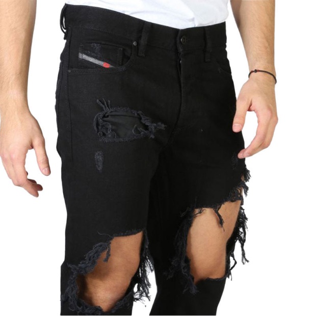 Diesel UK Mharky 084Wr Men's Denim Ripped Jeans Slim Skinny Fit Trouser Casual Pants