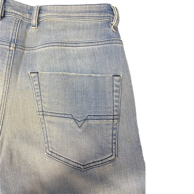 Diesel UK Krooley 087Ab Men's Denim Sweat Jogg Jeans Slim Fit Carrot Pant Faded