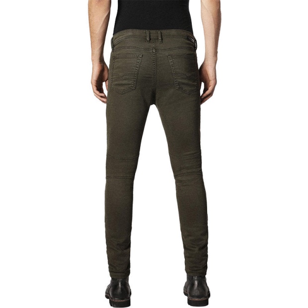 Diesel UK Bakari Ne 0684T Men's Denim Sweat Jogg Jeans Lyocell Olive Slim Skinny