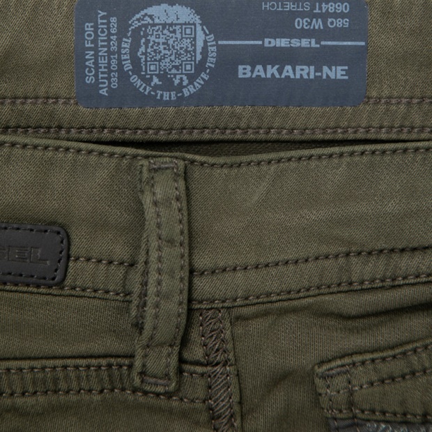 Diesel UK Bakari Ne 0684T Men's Denim Sweat Jogg Jeans Lyocell Olive Slim Skinny