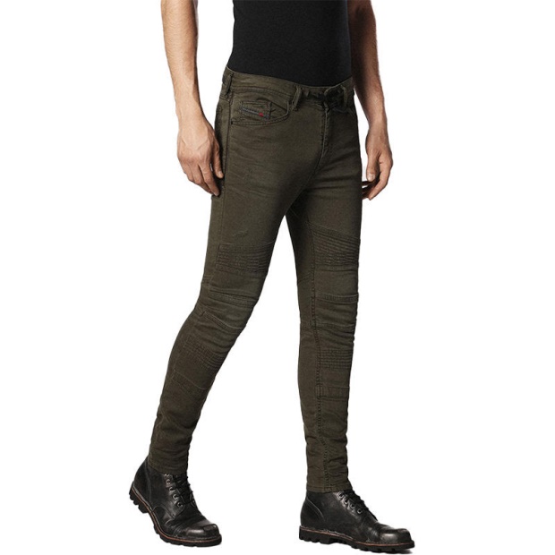 Diesel UK Bakari Ne 0684T Men's Denim Sweat Jogg Jeans Lyocell Olive Slim Skinny