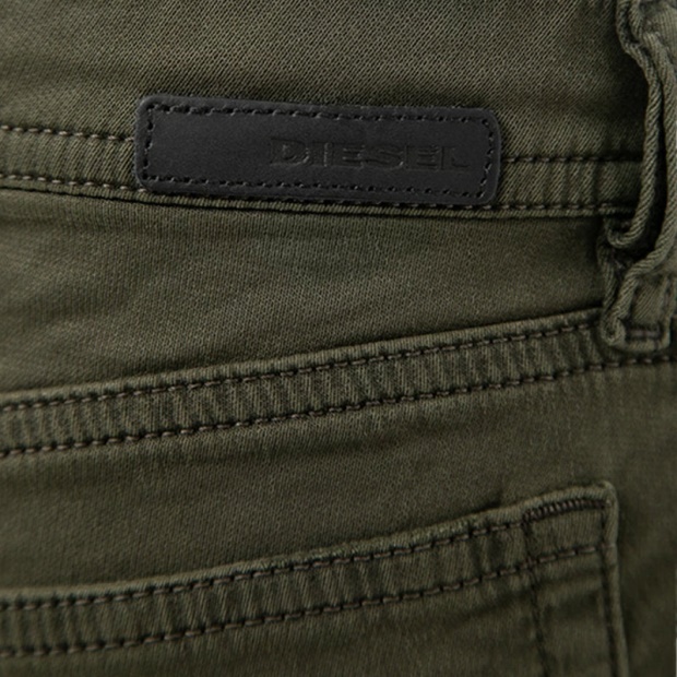 Diesel UK Bakari Ne 0684T Men's Denim Sweat Jogg Jeans Lyocell Olive Slim Skinny