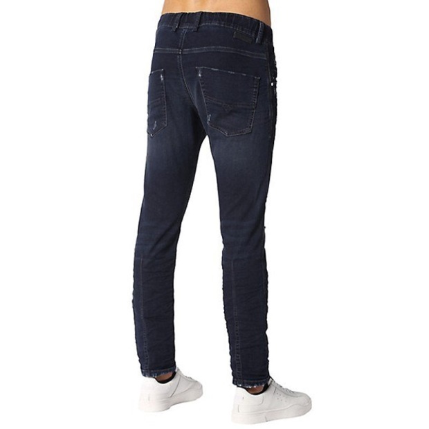 Krooley Ne 0699W Men's Denim Sweat Jogg Jeans Regular Fit Tapered Fade Diesel UK