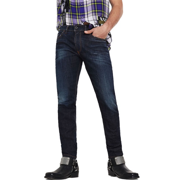 Thommer 081At Men's Denim Casual Faded Jeans Stretch Cotton Zip Slim Fit Diesel UK