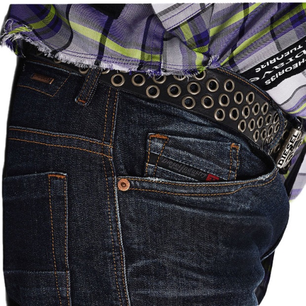 Thommer 081At Men's Denim Casual Faded Jeans Stretch Cotton Zip Slim Fit Diesel UK