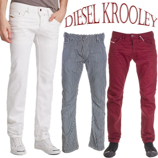 Diesel UK Krooley Men's Jeans Denim Cotton Slim Carrot Fit Casual Pants Trouser
