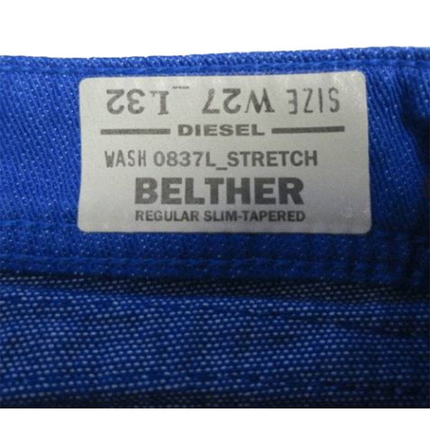 Diesel UK Belther Men's Jeans Denim Cotton Slim Tapered Fit Casual Pants Trouser