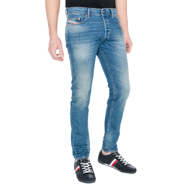 Diesel UK Tepphar 089Aw Men's Jeans Denim Slim Carrot Fit Cotton Stretch Casual Pant