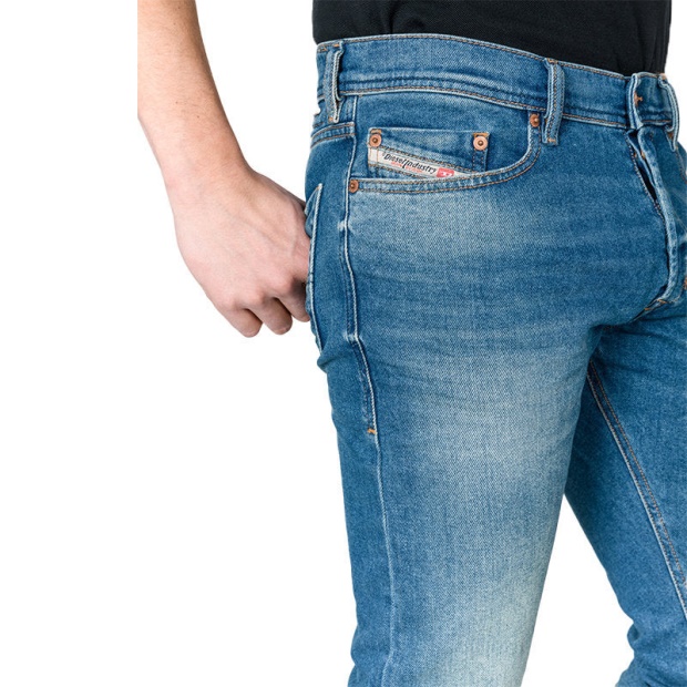 Diesel UK Tepphar 089Aw Men's Jeans Denim Slim Carrot Fit Cotton Stretch Casual Pant