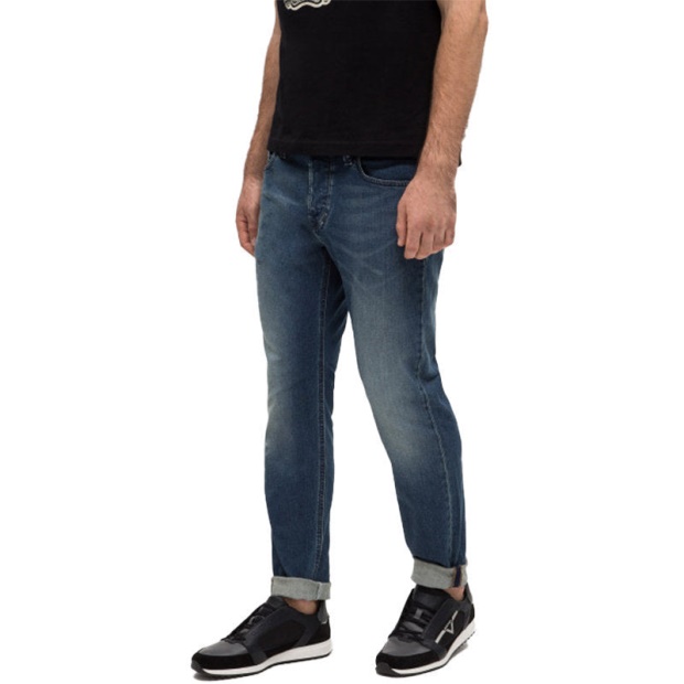 Larkee Beex 084Tu Men's Denim Jeans Stretch Regular Fit Tapered Faded Pant Diesel UK