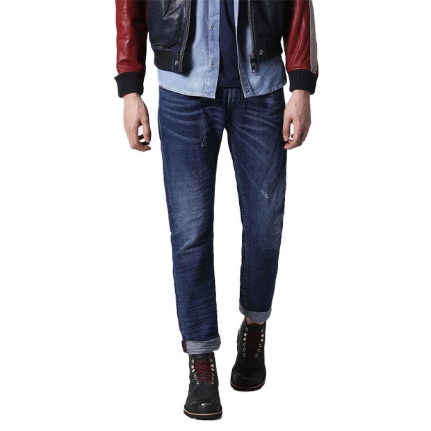 Diesel UK Thommer 084Gs Men's Denim Jeans Stretch Slim Fit Skinny Distressed Pants