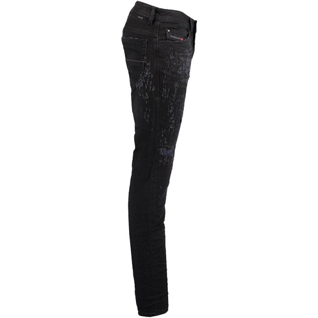 Thommer 0683T Men's Denim Jeans Slim Fit Dna Distressed Black Pants Diesel UK