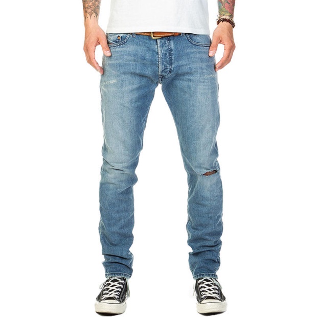 Tepphar 084Vi Men's Denim Jeans Custom Distressed Stretch Slim Carrot Fit Diesel UK