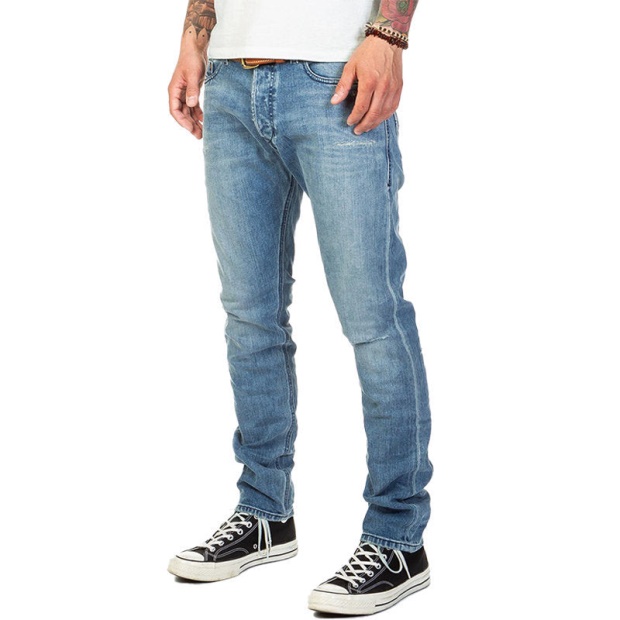 Tepphar 084Vi Men's Denim Jeans Custom Distressed Stretch Slim Carrot Fit Diesel UK