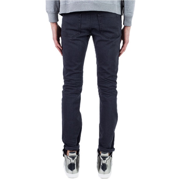 Buster 0859X Men's Denim Jeans Regular Slim Fit Tapered Button Faded Grey Diesel UK